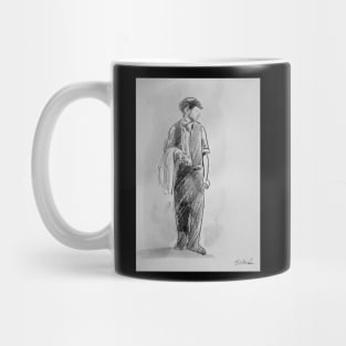 Portrait of a young man from the country Mug